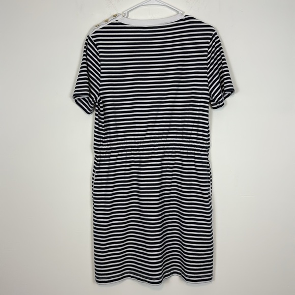 Draper James Tie Waist T-Shirt Dress in Blue
Nautical Stripe. Size Medium. - Picture 8 of 14